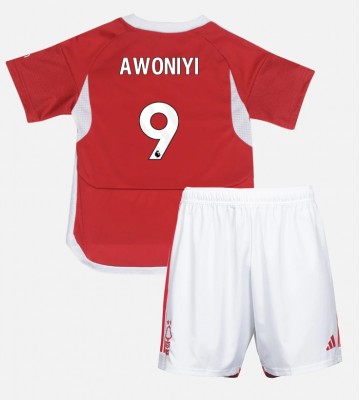 Nottingham Forest Taiwo Awoniyi #9 Hjemmebanesæt Børn 2023-24 Kort ærmer (+ korte bukser)